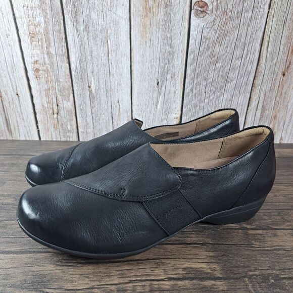 Dansko Shoes - Dansko Fae Slip On Casual Black Leather Shoes Women's Sz 8.5-9 EU 39